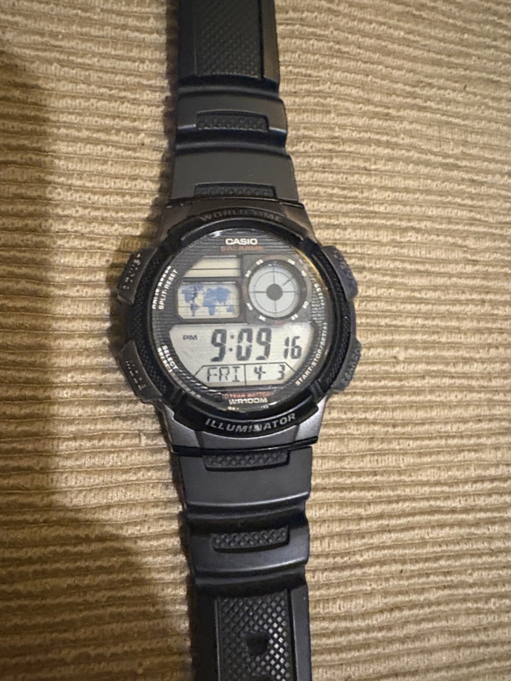 Casio Digital Watch WR100M - Black - Picture 2 of 9